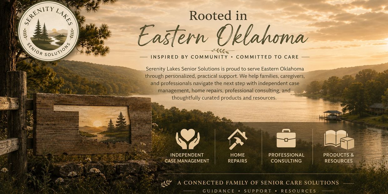 Serenity Lakes Senior Solutions offers personalized senior care in Eastern Oklahoma with various supportive services.