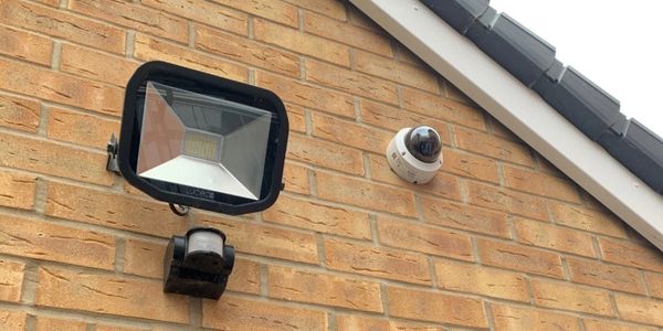 CCTV camera on house