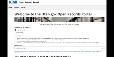 Utah Open Records Portal