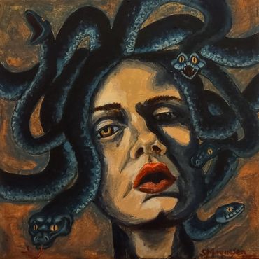 Inner Beauty, 8x8, Acrylic on Canvas, SOLD
