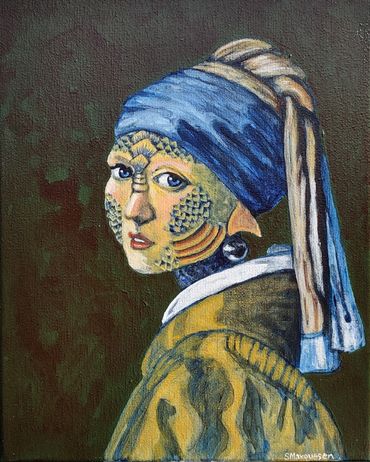 Merwoman with a Pearl Earring