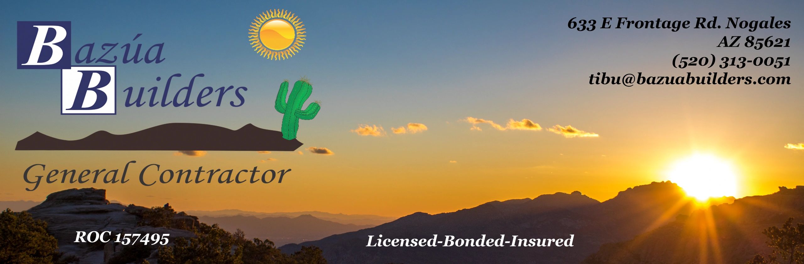 Bazua Builders General Contractor Custom Home Builder House Rio Rico Nogales Arizona construction