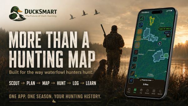 More than a hunting map — DuckSmart combines core mapping tools with scouting, hunt logs, decoy tool