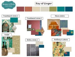 colour scheme hair salon yorkshire interior design wetherby moroccan theme wallpaper inspo