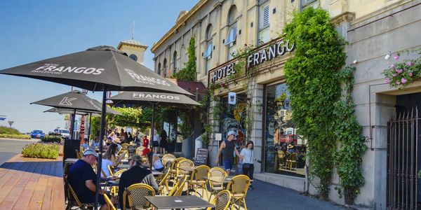 outdoor dining at Frangos, Daylesford, Victoria