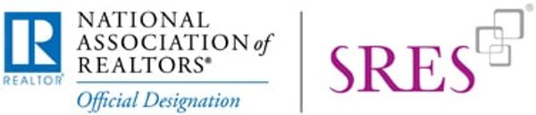 National Association of Realtors logo and SRES logo