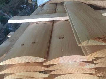 2X8 cabin grade log siding