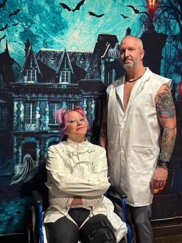 Dr Master Nick & Loony Lady Dee at Club Tempted Halloween Party