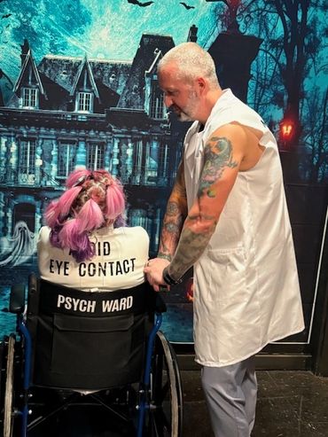 Dr Master Nick & Loony Lady Dee at Club Tempted Halloween Party