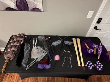 Implements used during the Dungeon Play Date