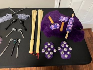 Implements used during the Dungeon Play Date