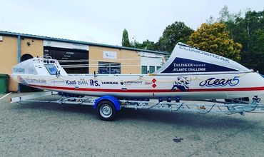 Atlantic Rowing Boat Wrapped in a Variety of Vinyls.