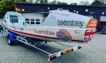 Atlantic Rowing Boat Wrapped in a Variety of Vinyls.