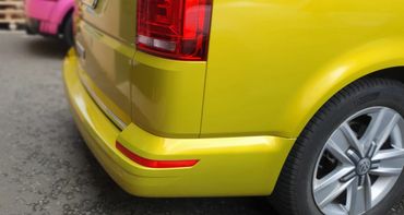 Rear Bumper, Tailgate and Rear Quarter Wrap Replacement using 3M 1080 Gloss Lemon Sting.