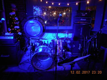 The set of Led Halen with Jerry James Jim Lewis and Justin Simpson 2018