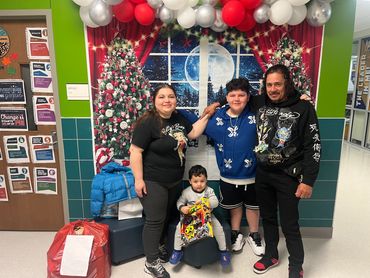 We were able to adopt children from local school districts to ensure that they had a good Christmas.