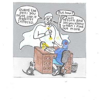 covid comic crusaders richard rose author cartoon series coronavirus chicago superdoc infecto