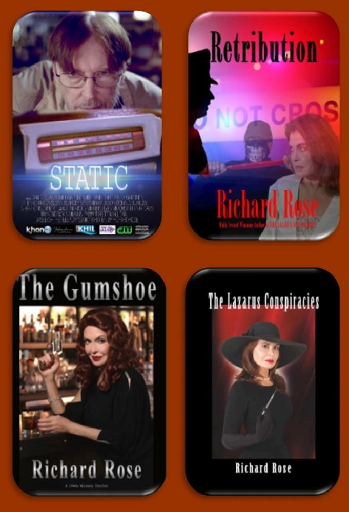 richard rose, author, gumshoe, lazarus, conspiracies, books, retribution, crime, mystery, drama