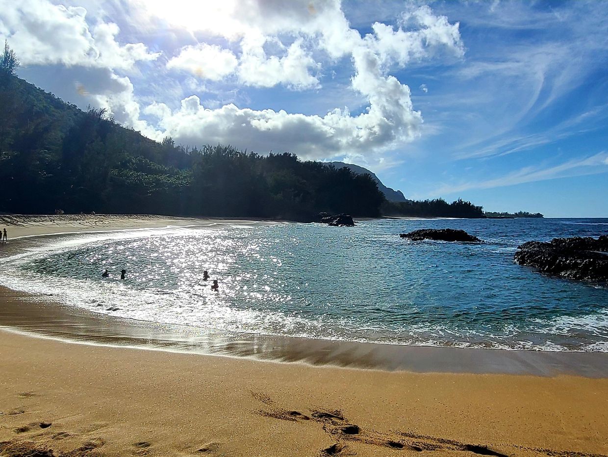 Kahalaha Beach picture taken in October 2020