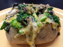 Hot baked potato