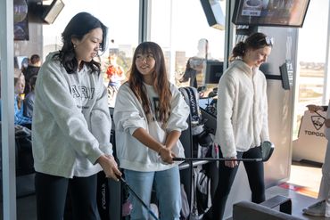 teach golf to friends