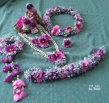 Pellipoolajada_FlowerJewelry_Warangal: Best flower jewellery affordable flower jewelry haldi jewelry