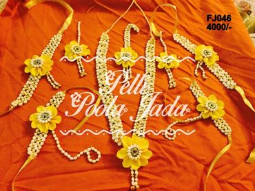 Pellipoolajada_FlowerJewelry_Kurnool: Best flower jewellery, affordable flower jewelry haldi jewelry
