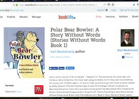 PW review of Polar Bear Bowler: A Story Without Words (wordless children's picture book)