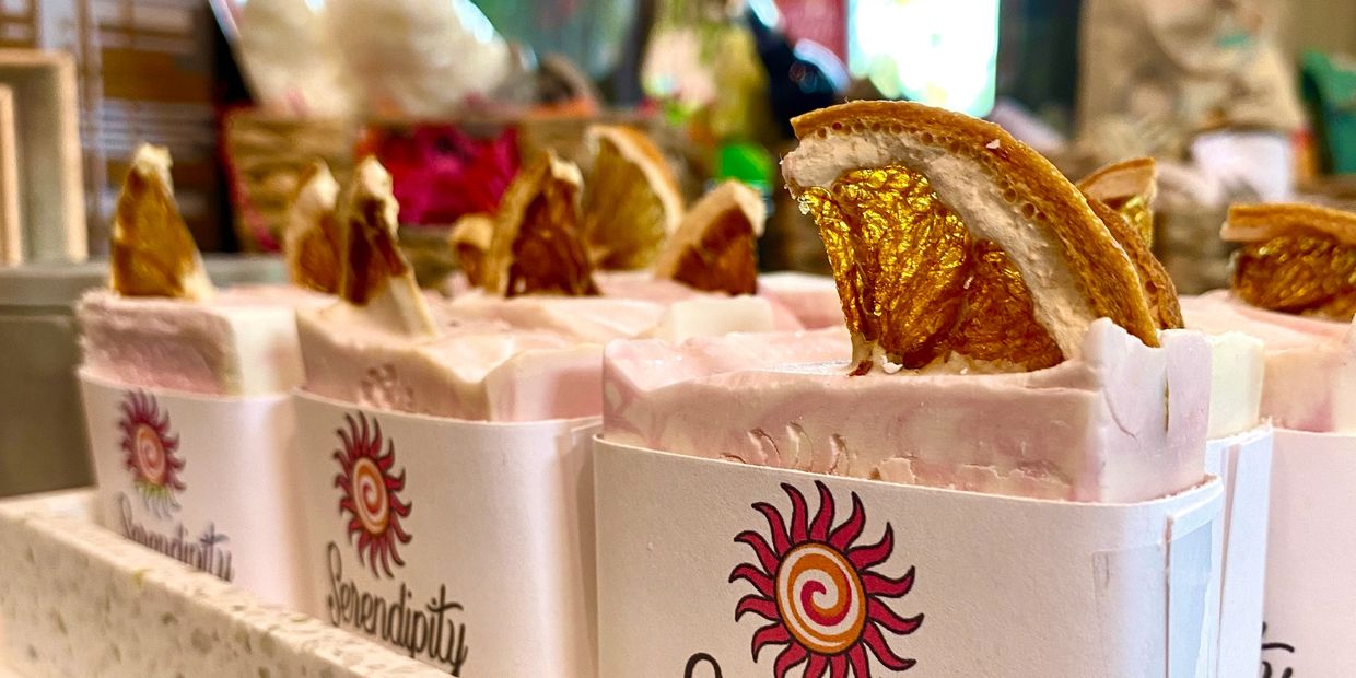 Gift Shop in Columbia Mo. Serendipity branded products.