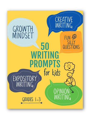 50 Writing Prompts for Kids: Grades 1-3.