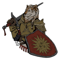 The leonal playable guardinal race in our Heroes of Sol'an D&D5e homebrew world.