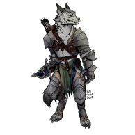 The lupinal playable guardinal race in our Heroes of Sol'an D&D5e homebrew world.