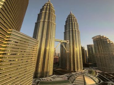 View of the KLCC Twin Towers from Mandarin Oriental Kuala Lumpur
Photography by Helen Stirrup