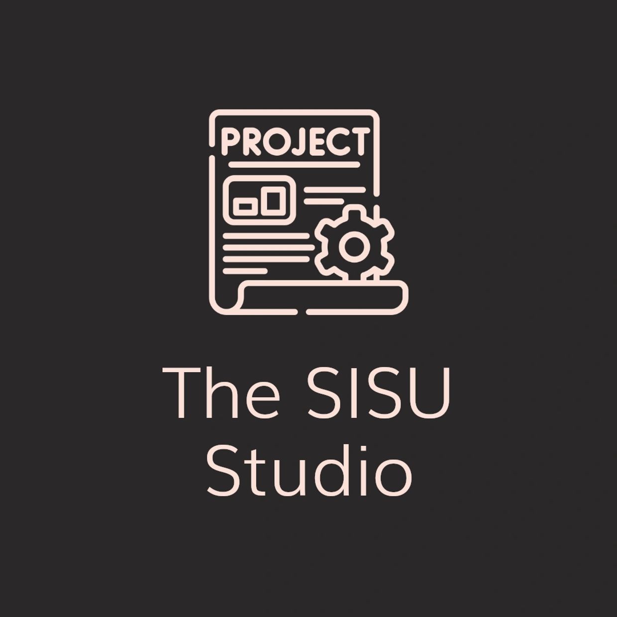 Logo of The SISU Studio with project planning icon and text.