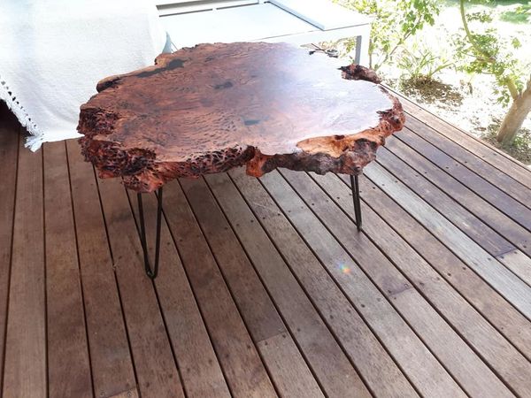 Redgum burl table
