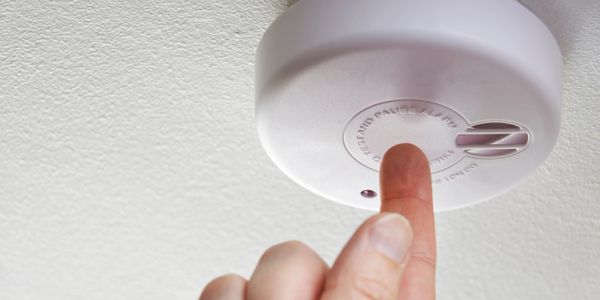 A Carbon Monoxide/Smoke Detector Being Tested 
