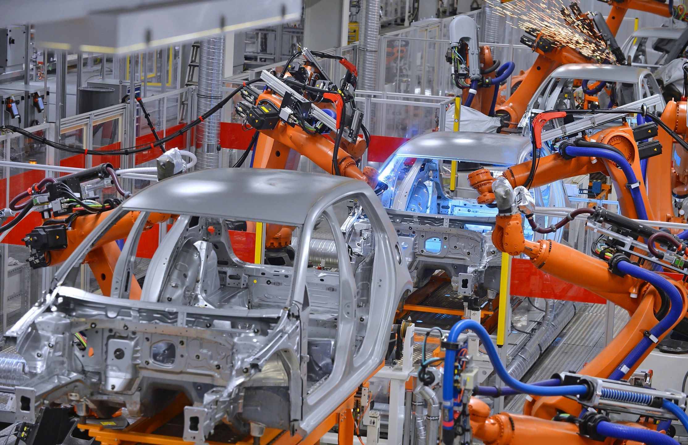 Automotive robotic production facility