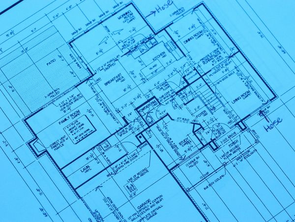 Floor plan drawings of house