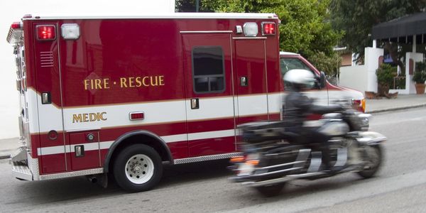 Description of a first response ambulance responding to 911 calls within a city