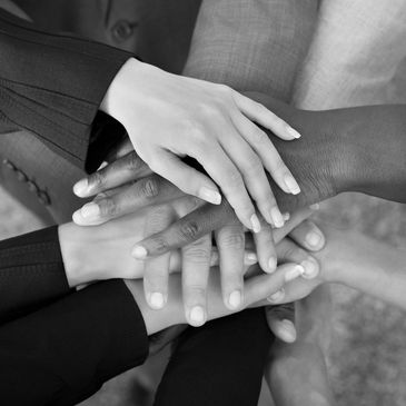Group of hands on top of each other 