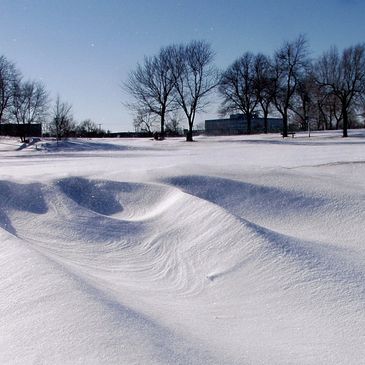 Snow drift landscape