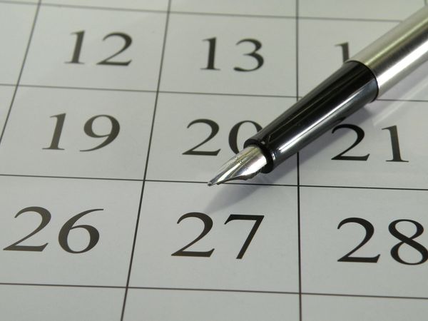 Calendar to show schedule