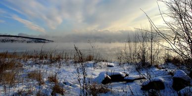 Winter morning in Canada
