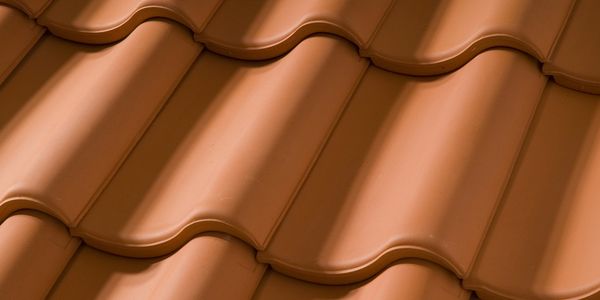 Closeup photo of roof tiles