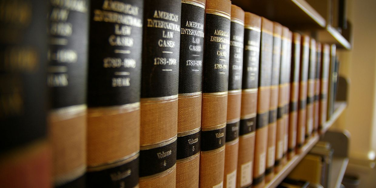 Law Reporters; Books on Shelf