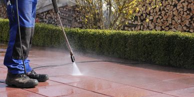 High-pressure cleaning for outdoor/indoor spaces