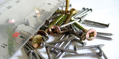 screws, nails