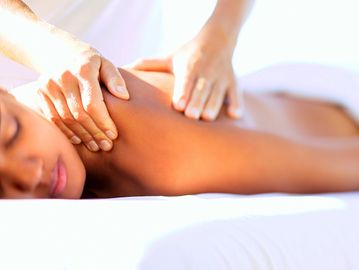 woman receiving Massage