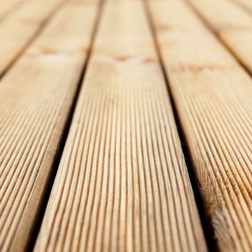 Wood panels on a deck