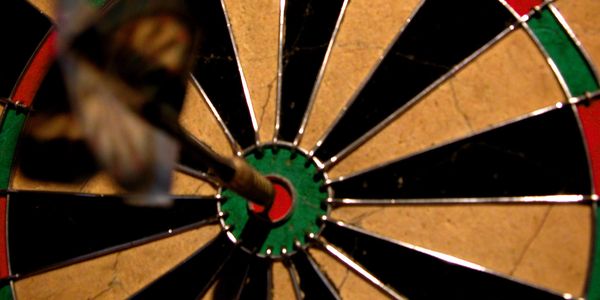 Photograph of dartboard to illustrate targeted communications.